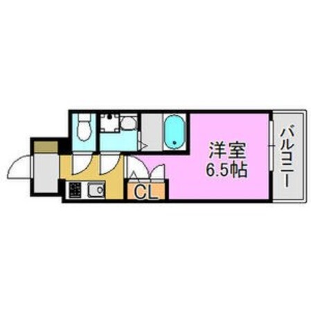 出屋敷駅 徒歩7分 6階の物件間取画像